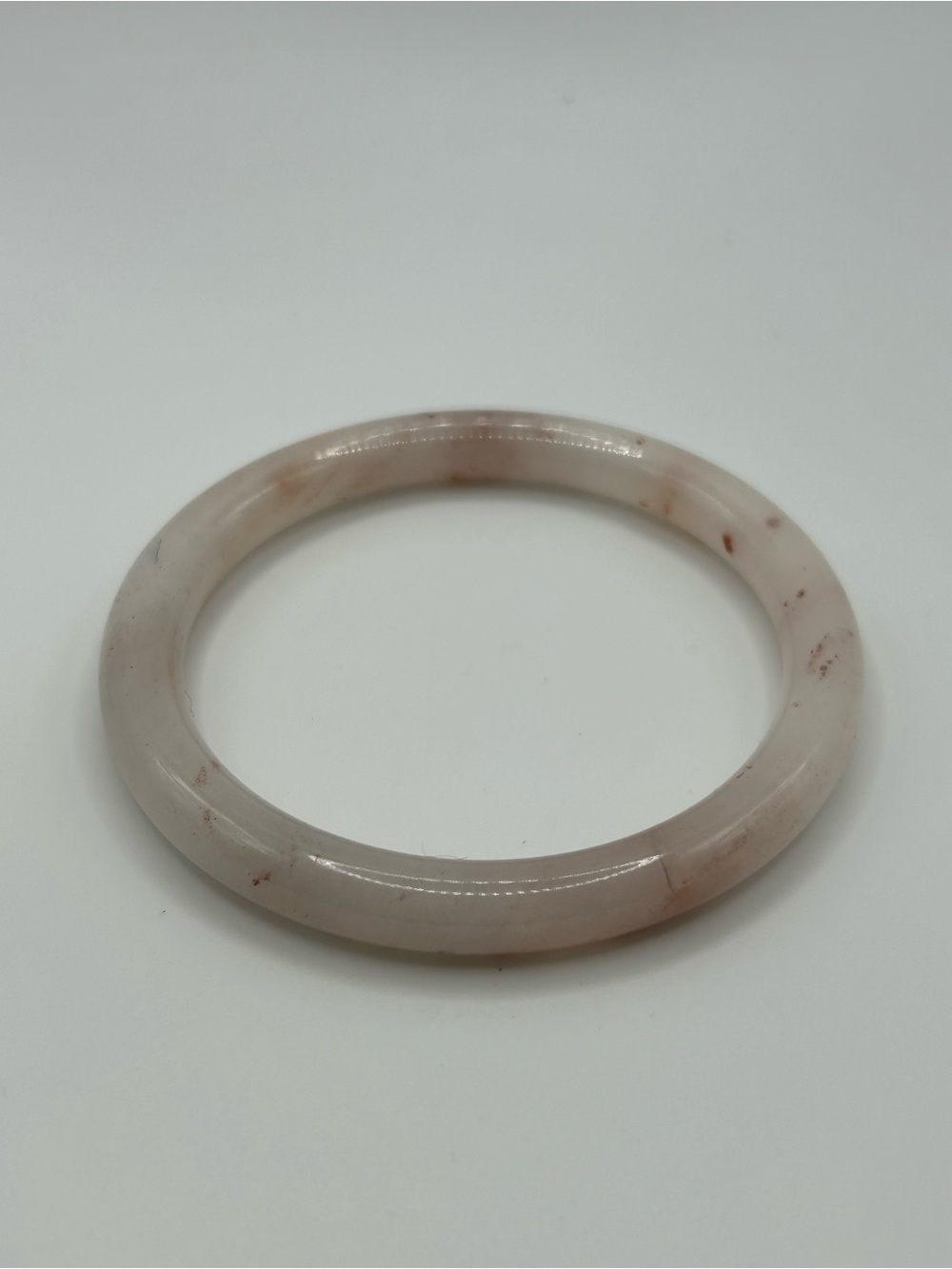 Natural rose quartz bangle